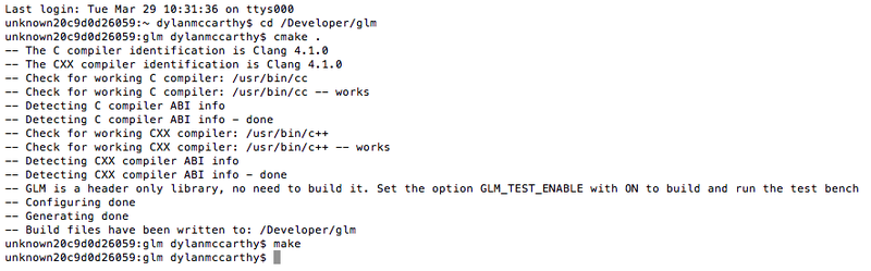 OSX XCode Setup Making GLM.png